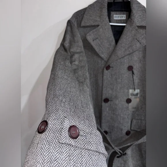Vintage Workshop Milano Gray Trench Coat - Picture 3 of 12